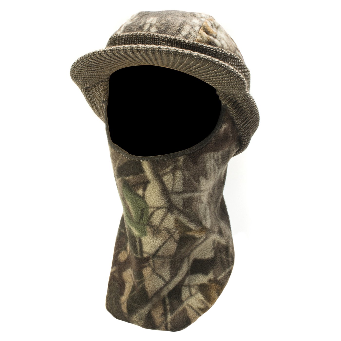 Knit Fleece Visor Cap Mask - Adventure Grey